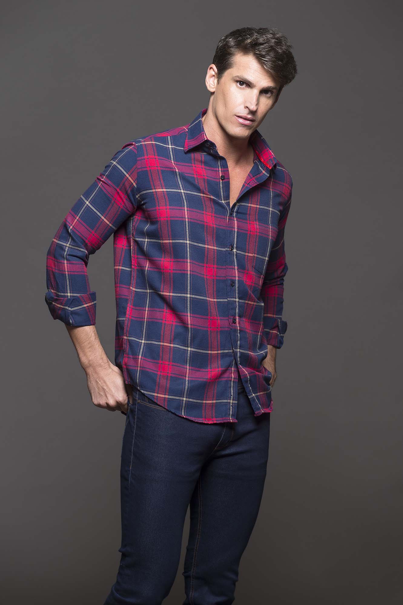 6607VIYMLRO - CAMISA NICK LEÑSP ROJO